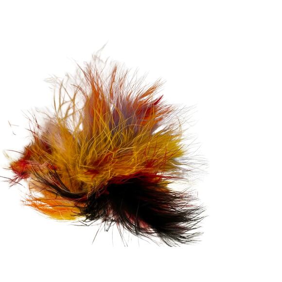 Vintage Dyed Feather Brooch - Picture 6 of 7